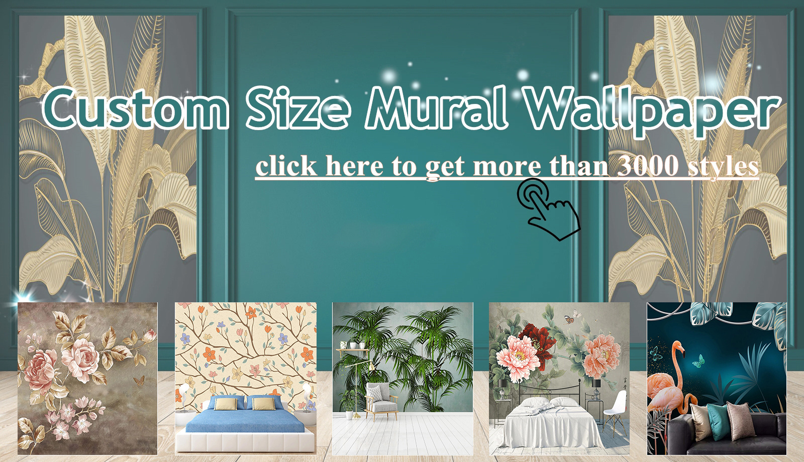 KOMNNI Custom Mural Wallpaper 3D Lotus Ink Painting Landscape Living Room TV Background Peel And Stick Wall Mural