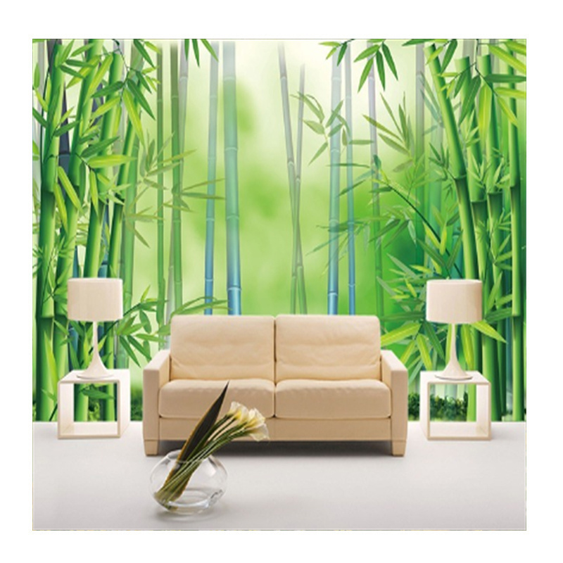 KOMNNI Custom Tooling Wallpaper Wall Covering Beautiful Bamboo Forest Wallpaper Bedroom Living Room Wall Decoration Mural