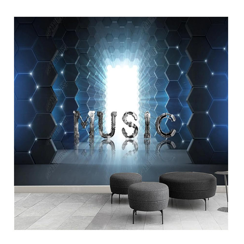 Modern Abstract Music Graffiti Wall Mural Suitable For Living Room Bedroom Boy Girl Room 3d Background Wall Mural