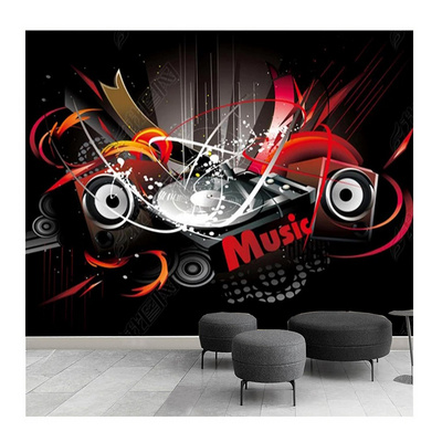 Custom 3d Graffiti Mural Modern Music Wallpaper Suitable For Living Room Bedroom Boy Girl Room 3d Mural