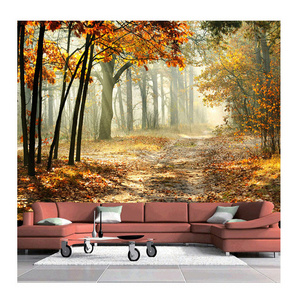 KOMNNI Modern Forest 3D Wall Mural Living Room Bedroom Dining Room Romantic Photo Wallpaper Home Decor Wall Painting