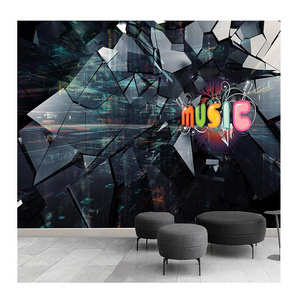 Custom Modern Music Mural Wallpaper Bar Party Removable Wallpaper Suitable For Living Room Bedroom Boy Girl Room 3d Wall Mural