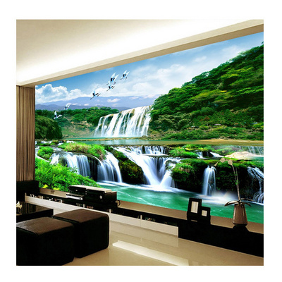 KOMNNI Custom 3d Photo Poster Wallpaper Hd Falls Natural Landscape Large Mural Wallpaper Wall Covering Living Room Bedroom