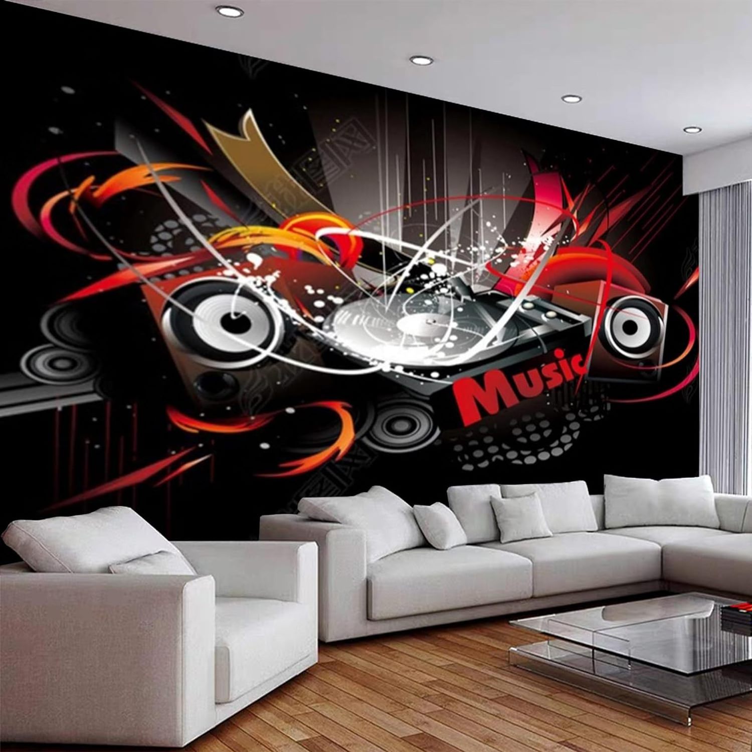 Custom 3d Graffiti Mural Modern Music Wallpaper Suitable For Living Room Bedroom Boy Girl Room 3d Mural