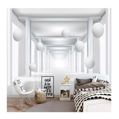 KOMNNI Modern Simple 3D Stereo Spatial Ball Photo Murals Wallpaper Living Room Bedroom Dining Room Backdrop Wall Mural