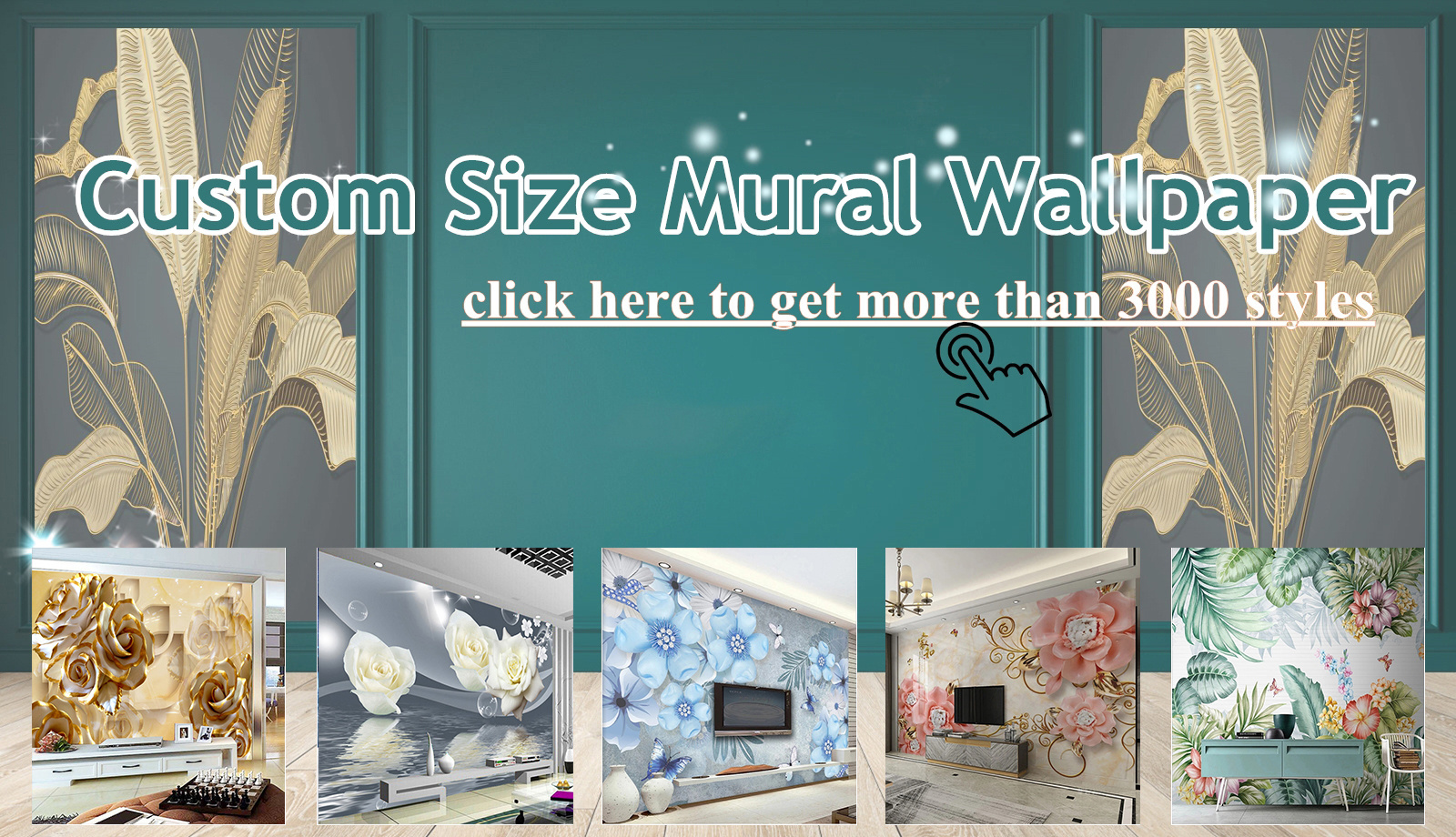 KOMNNI  3D Self-Adhesive Wallpaper Cherry Tree Garden Path Landscape Backdrop Wall Mural Living Room Bedroom Floral Mural