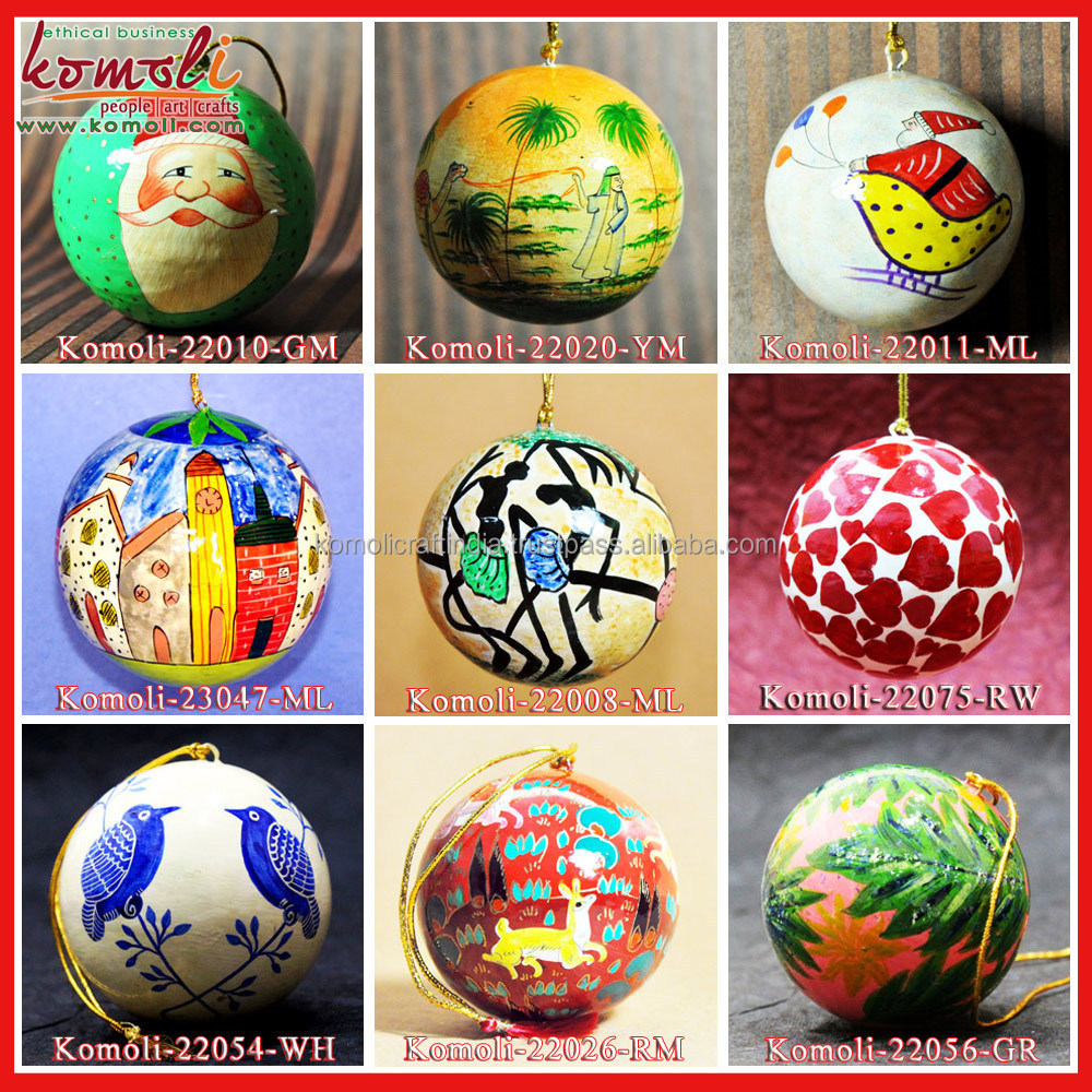 Country side personalized custom Christmas decoration ornaments with names hand painted decor