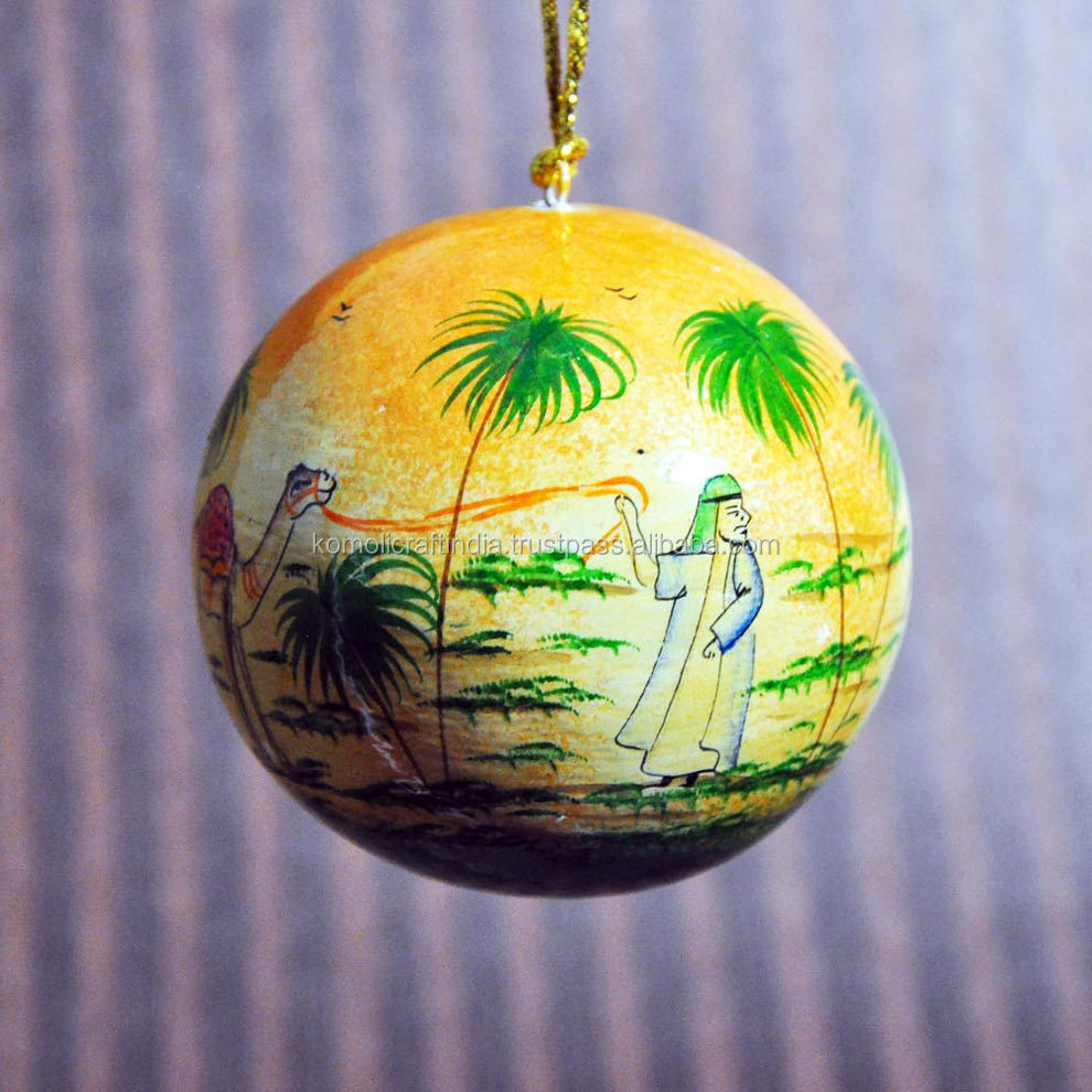 Handmade hand painted Christmas ornaments ball bauble christmas decorations