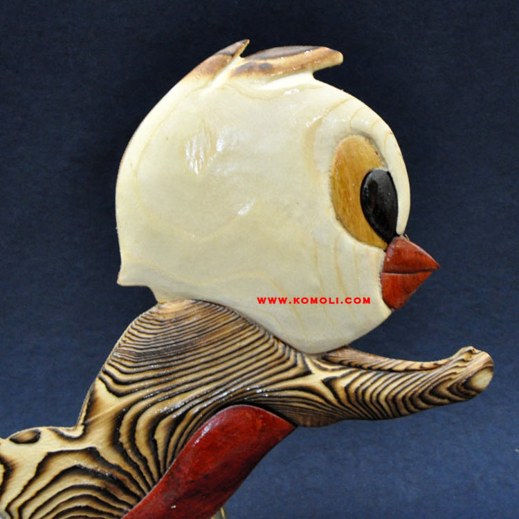 wood hand carved wooden birds intarsia tweety bird