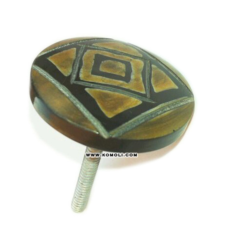 Carved Horn Drawer Pull custom knob Abstract design - Resin small drawer knobs - Custom Designing - Custom Manufacturing