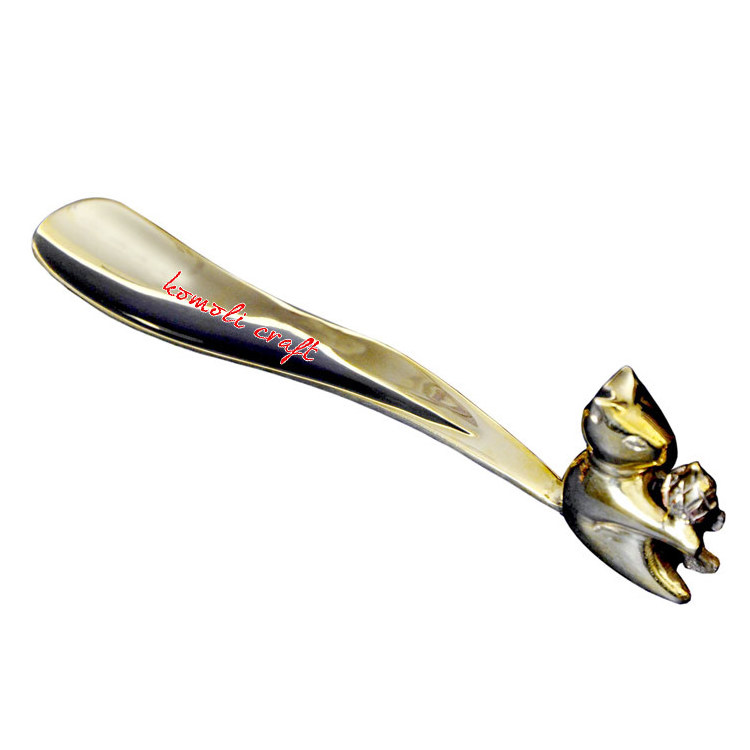 Amazing handmade Squirrel Shaped brass  decorative metal custom shoe horn