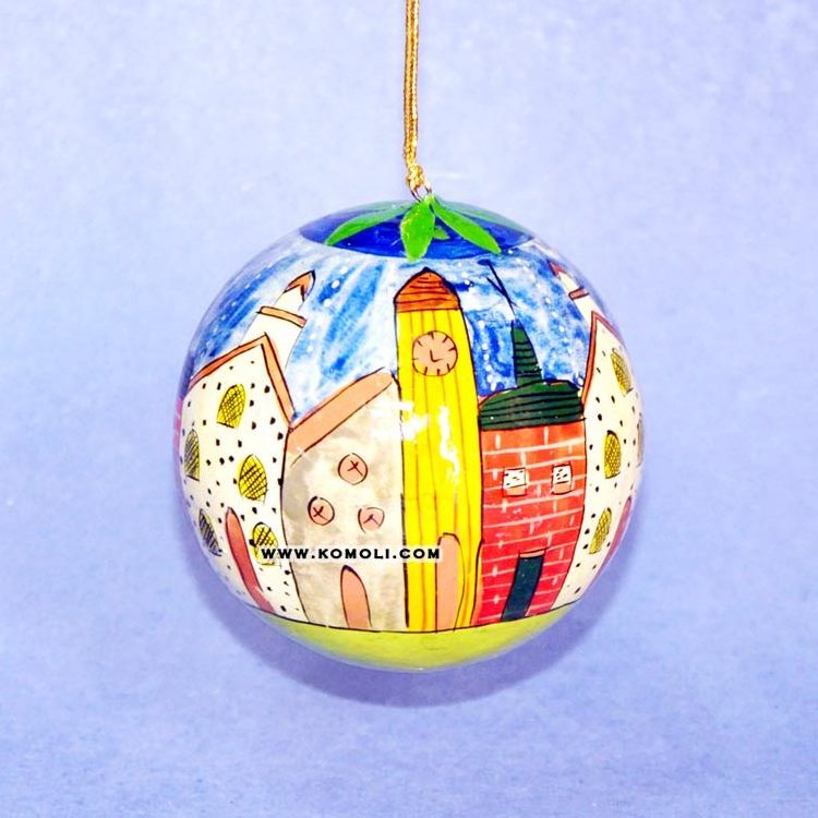 Handmade hand painted Christmas ornaments ball bauble christmas decorations