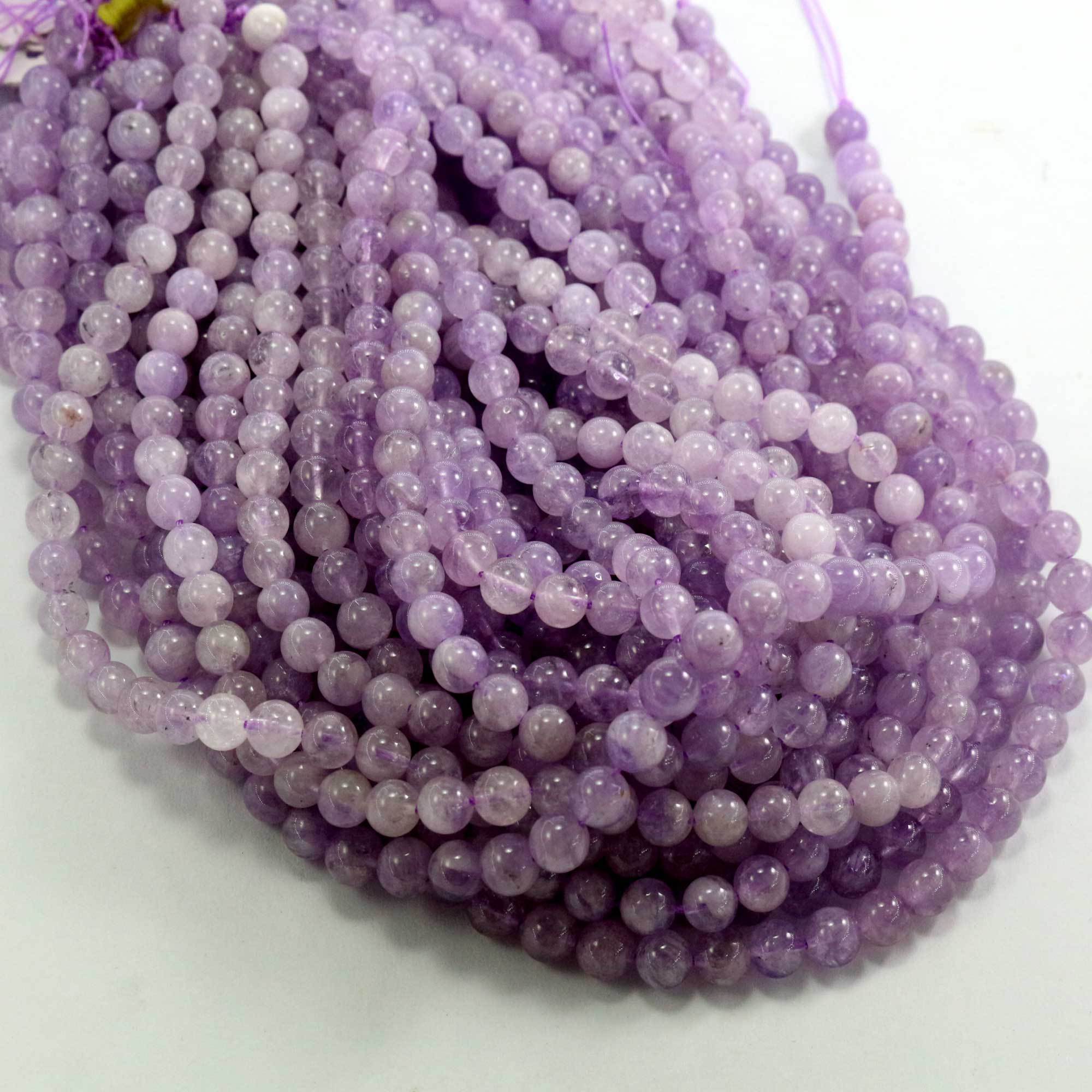 Factory Direct Sale Natural Lavender Amethyst Loose Gemstone Beads For Making Jewelry Wholesale Factory Price