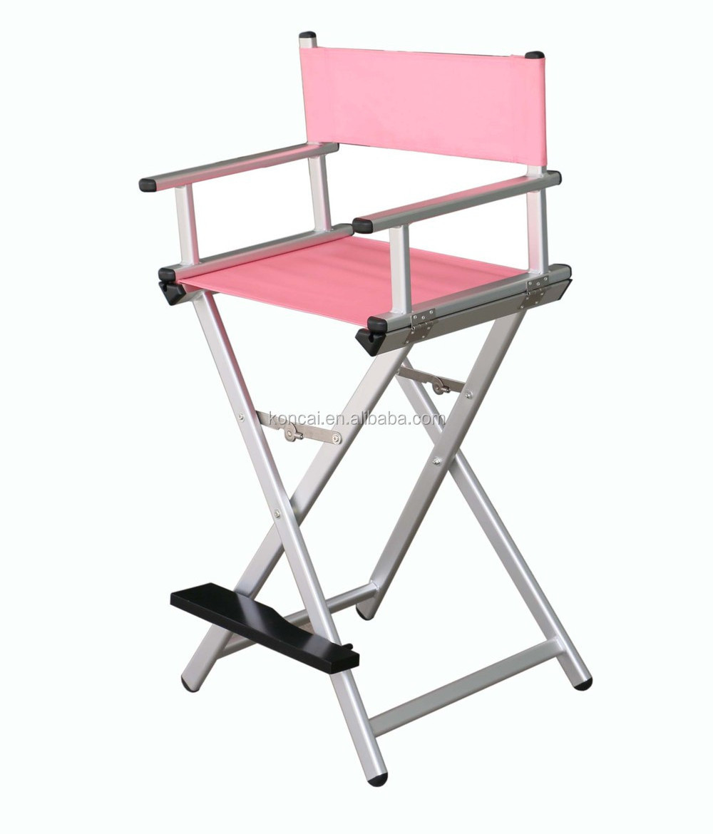 Portable Nylon fabric Folding salon furniture hairdresser chair beauty chair KC-CH01 PINK