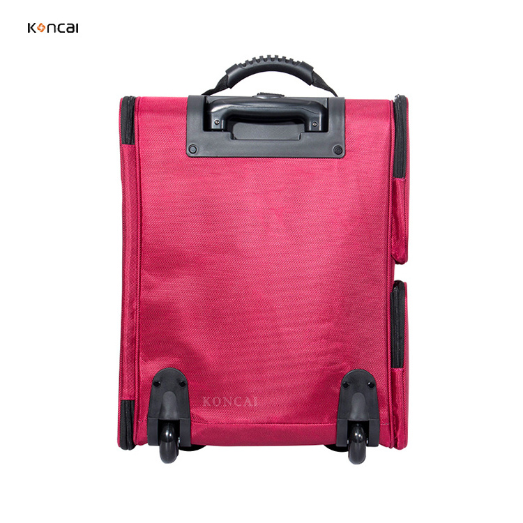 KONCAI Wholesale Supplier OEM Durable Metal Makeup Trolley Case