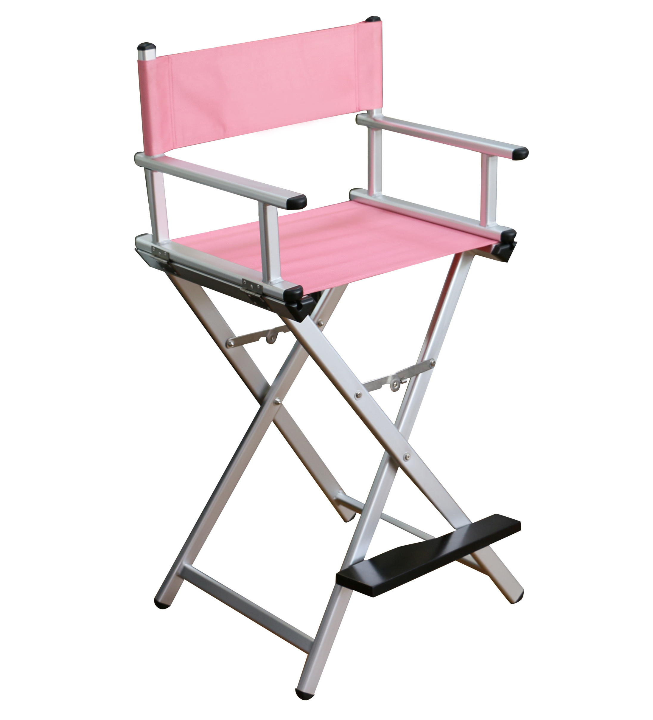 FAMA certificated factory Wholesale Pink Aluminum directors chair compact folding beauty salon chair