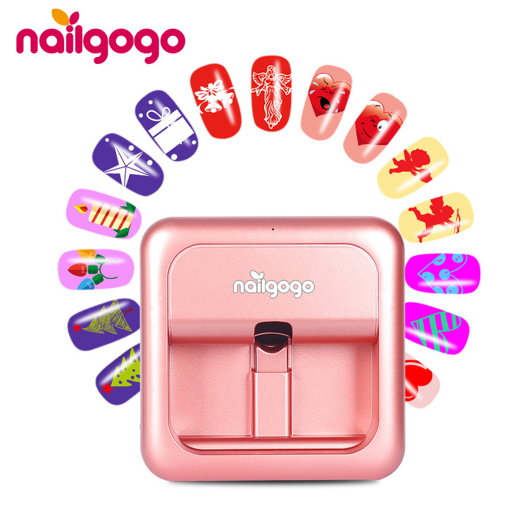 Portable auto nail printer smart digital electric 3d finger nail printer nail painting machine