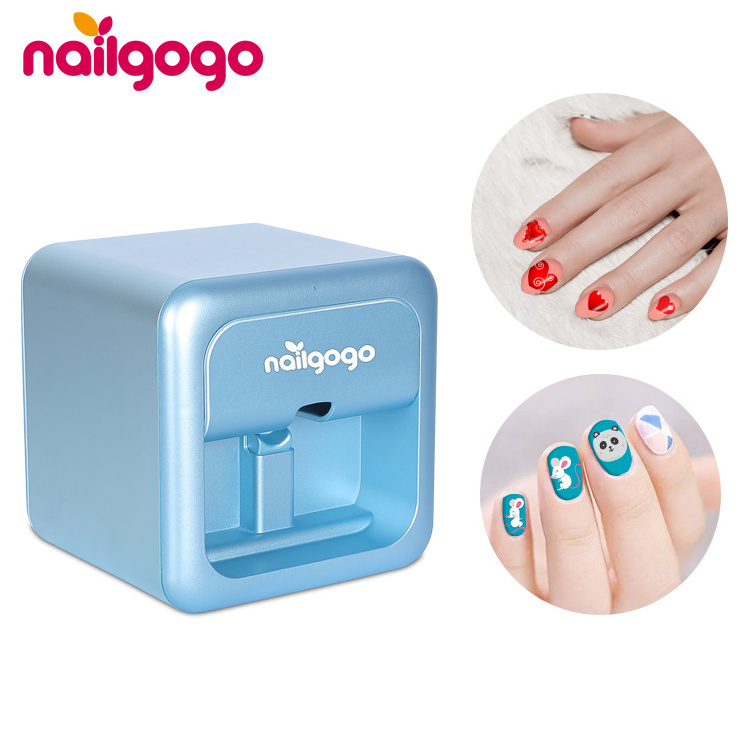 Nailgogo F4 Korea LED Luxury Manual Nail Art Printer Print Stamp Nail Art Roboot Vending Machine Nail Art Printer