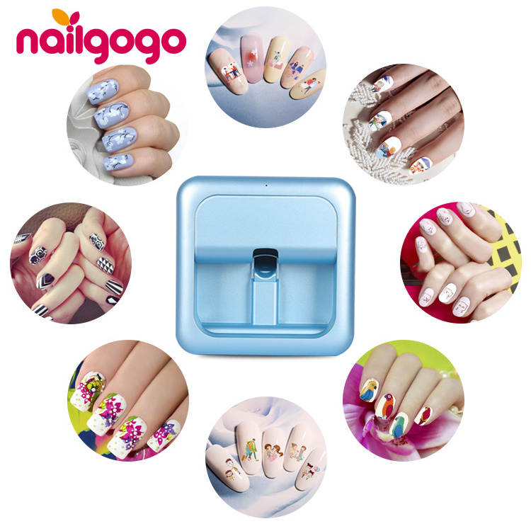 Nailgogo F4 Korea LED Luxury Manual Nail Art Printer Print Stamp Nail Art Roboot Vending Machine Nail Art Printer