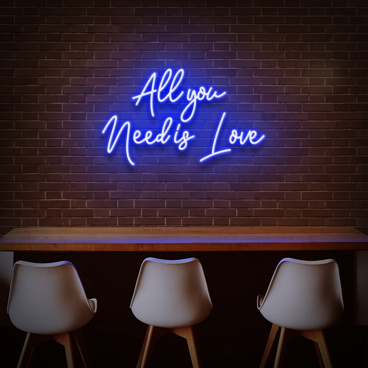 Koncept 30 Inch All you need is love  Neon Sign Custom Led Light New Arrival Love Letter All for Wedding Free Drop Shipping