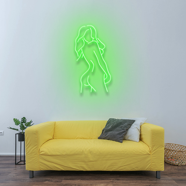 Koncept Drop Shipping 24inch Girl wall sign Neon Light Advertising Custom LED Neon Sign