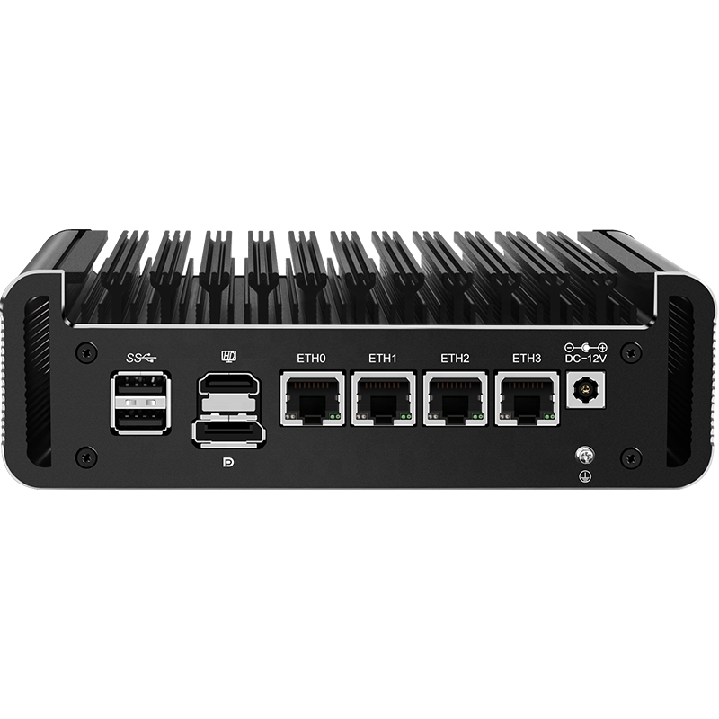 Mini Industrial Computer 12th Generation Small Core N-series/N100 Soft Routing Mini Host/Intelligent 4 Networks Bulk Wholesale