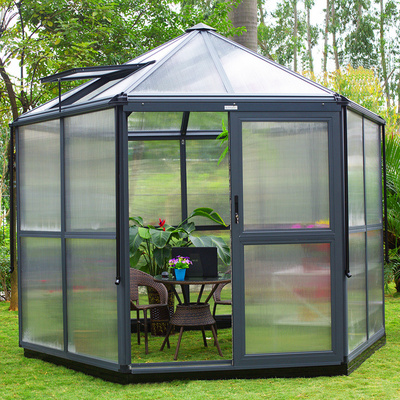 wholesale Mini Greenhouse Galvanized Steel Greenhouse Poly Film Or Glass covered Garden Greenhouse