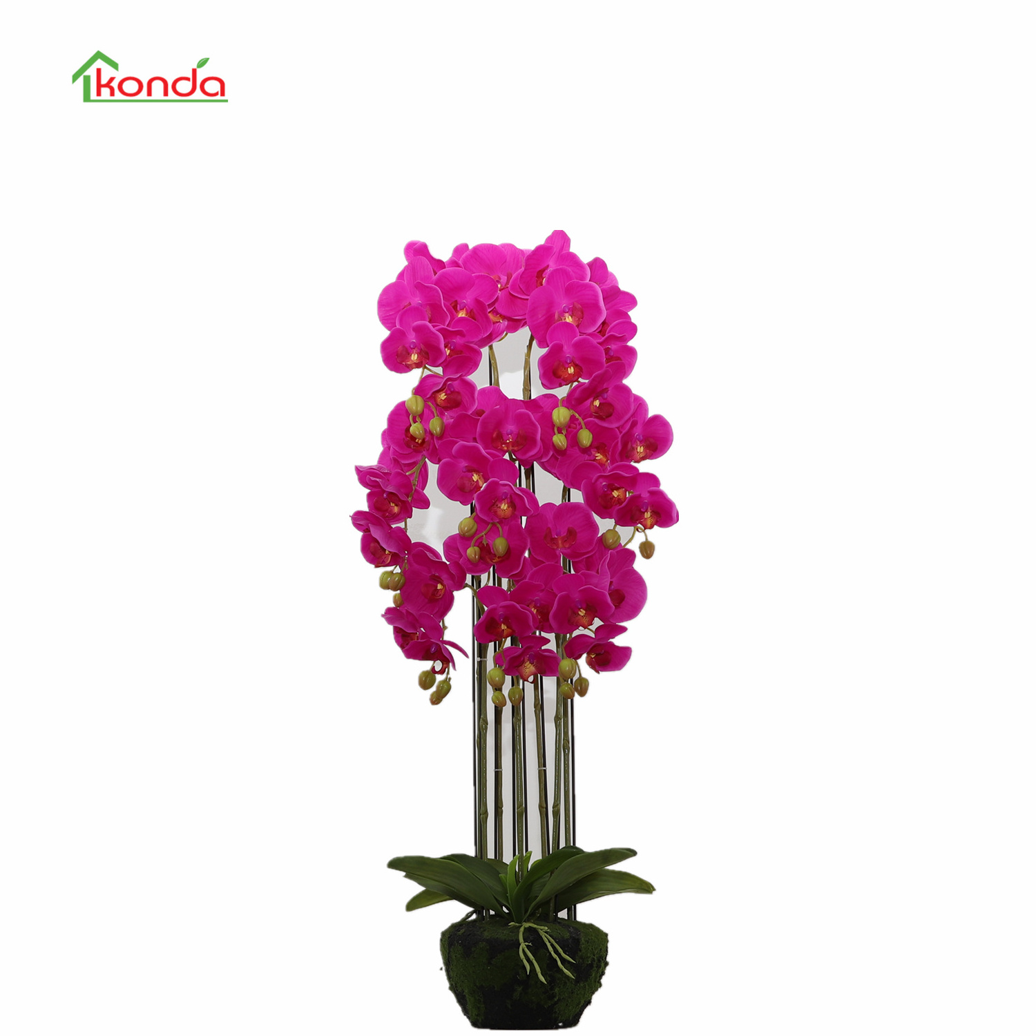 China Factory Wholesale Artificial Flowers Real Touch Home Office Decorations Artificial Butterfly Orchids Bonsai Plastic Flower