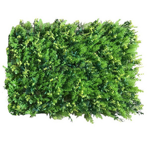 Garden Decor Plastic Fence Factory High Quality Not Fade Outdoor Vertical Garden Green Wall Artificial Green Wall Grass Global