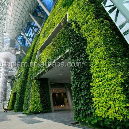 Artificial Green Wall professional design plant wall Artificial Plastic Indoor Plants Wall For Home Decoration