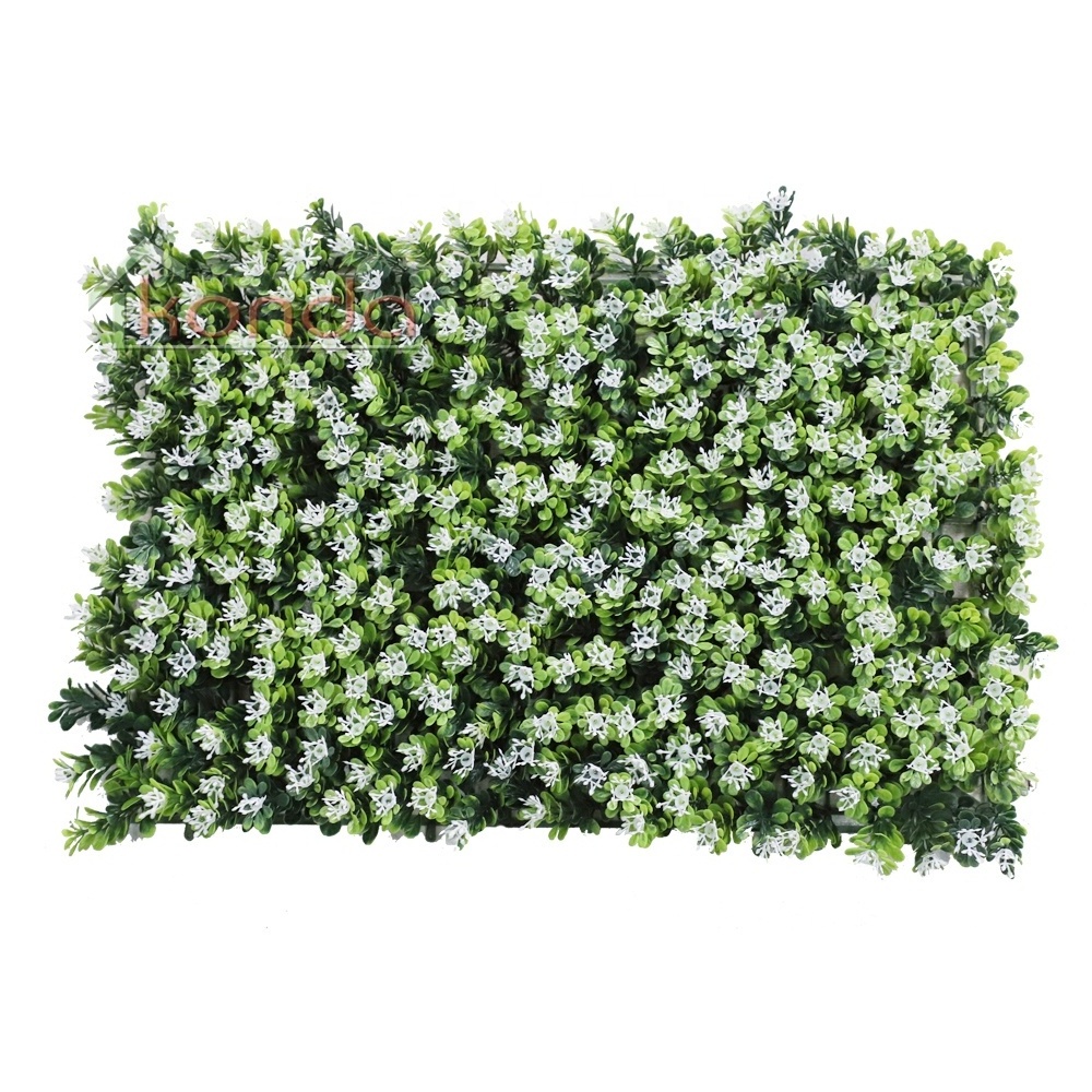 Vine and Fern Greenery Panels Artificial Grass Privacy Ivy Fence Mixed Plastic Eco-friendly Artificial Green Wall Decoration