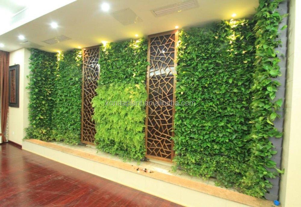 Artificial Green Wall professional design plant wall Artificial Plastic Indoor Plants Wall For Home Decoration