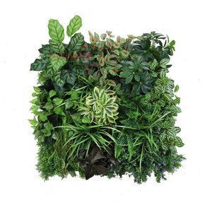 Cheap Artificial Wall Flowers Artificial Grass Artificial Green Wall Guangzhou Factory Wholesale Outdoor Indoor Decoration