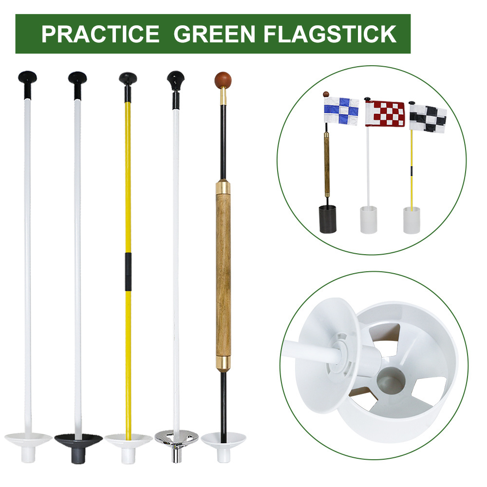 Konday  golf putting green flags Golf Hole Cup Flag Pole Training aids