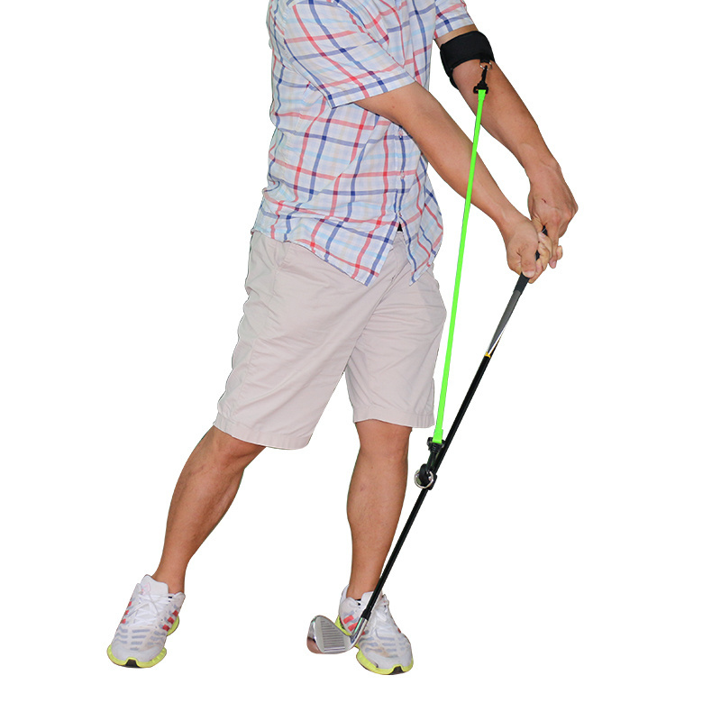 Golf swing trainer aids practice elastic string Weighted practice rope