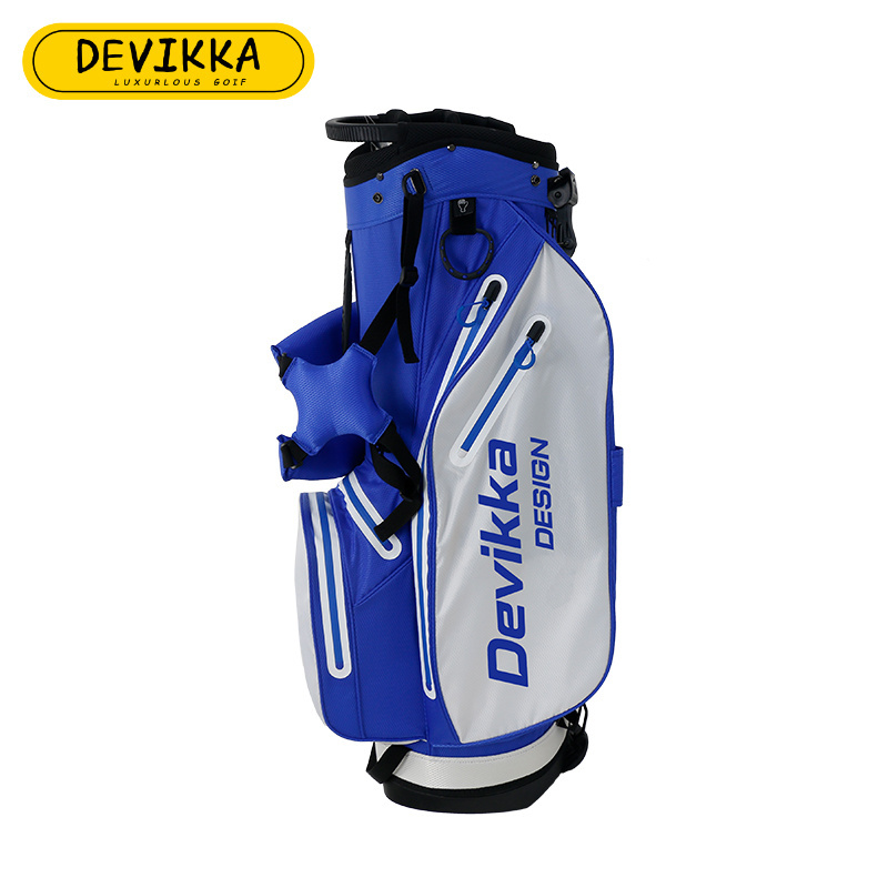 KONDAY custom logo 9 inch lightweight waterproof stand golf bags polyester carrying stand golf bag  with waterproof zipper