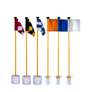 Konday  golf putting green flags Golf Hole Cup Flag Pole Training aids