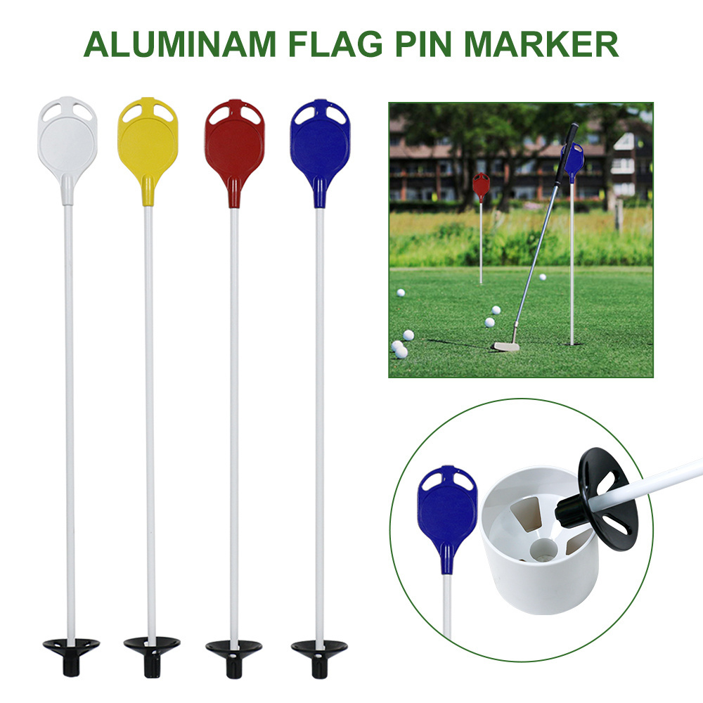 Konday  golf putting green flags Golf Hole Cup Flag Pole Training aids