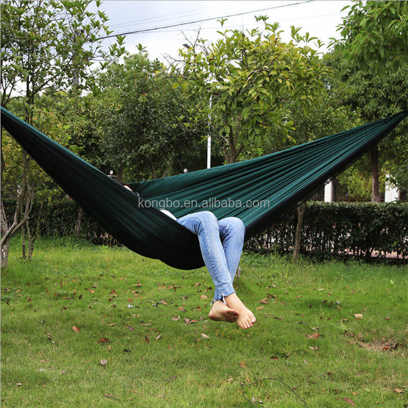 KongBo Lightweight Outdoor Portable Parachute Tree Straps Double Camping Hammock With Mosquito Net