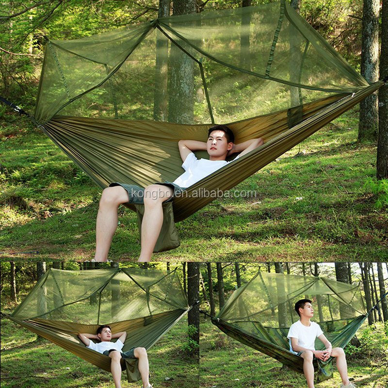 Kongbo 2023 hot sale advanced technology low price portable camping waterproof big Hiking eno hammock tent mosquito with net