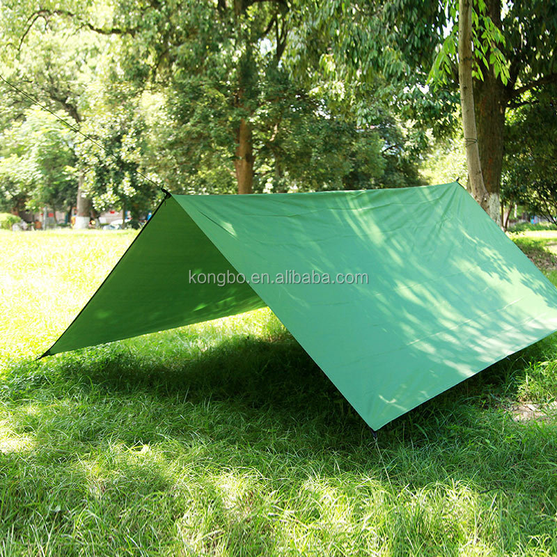 KongBo Outdoor Camping Tent 210T Nylon Ripstop PU 3000 Waterproof Lightweight Hammock Cover Rain Fly Tarp