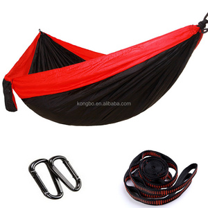 KongBo Outdoor Three People Portable Parachute Nylon Fabric Camping Hammock With Tree Strap