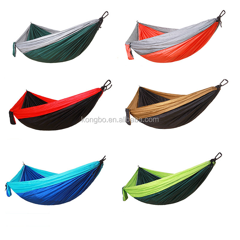 KongBo Outdoor Updated High Quality Parachute aluminium buckle Camping Hammock