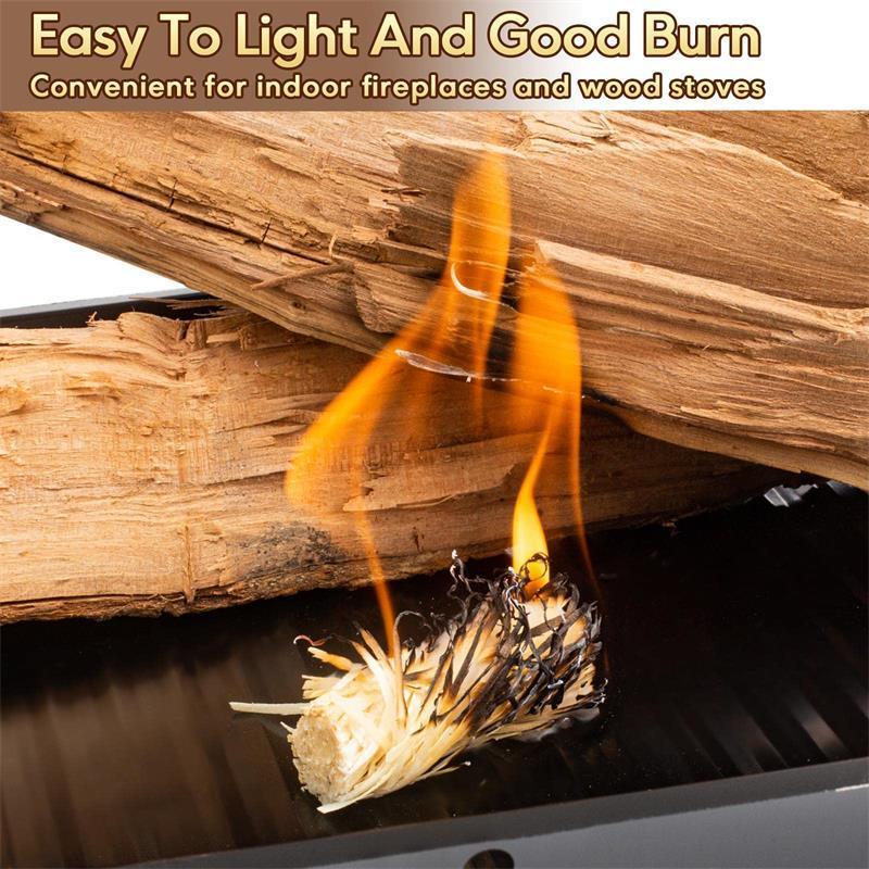 Kongbo Fireplace Lighters Fire Starters Natural Eco Firelighters for BBQ Lighting Fires Camping Barbecue