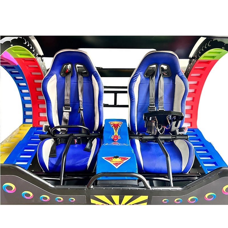 New Outdoor Popular Amusement Park Rides 2 Seats Balance Car  coin Operated Happy Rolling Car Amusement Bumper Car  360 Rolling