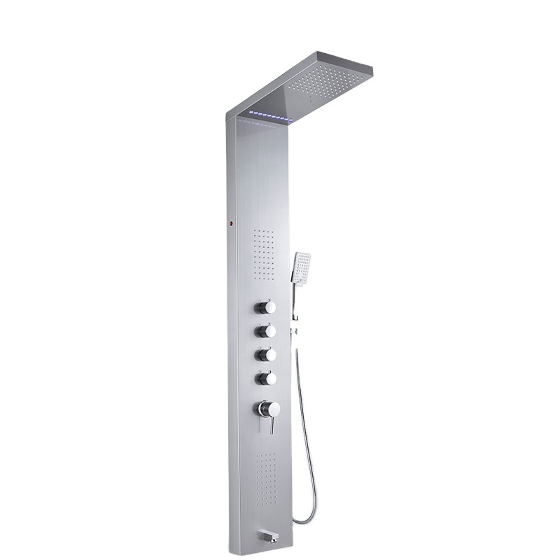 function water control diverter professional 304 Stainless steel shower panels shower column km-8015