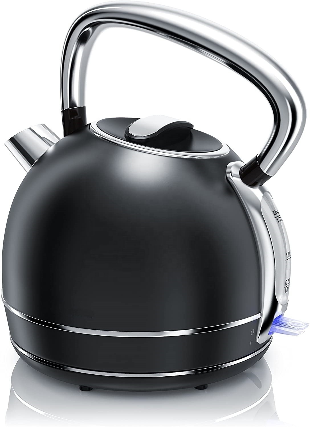 2024 High-Quality Retro Stainless High-Capacity Steel Electric Kettle In Vintage Style