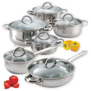 Durable Kitchen Utensils 12-Piece Stainless Steel Set Cooking Supplies