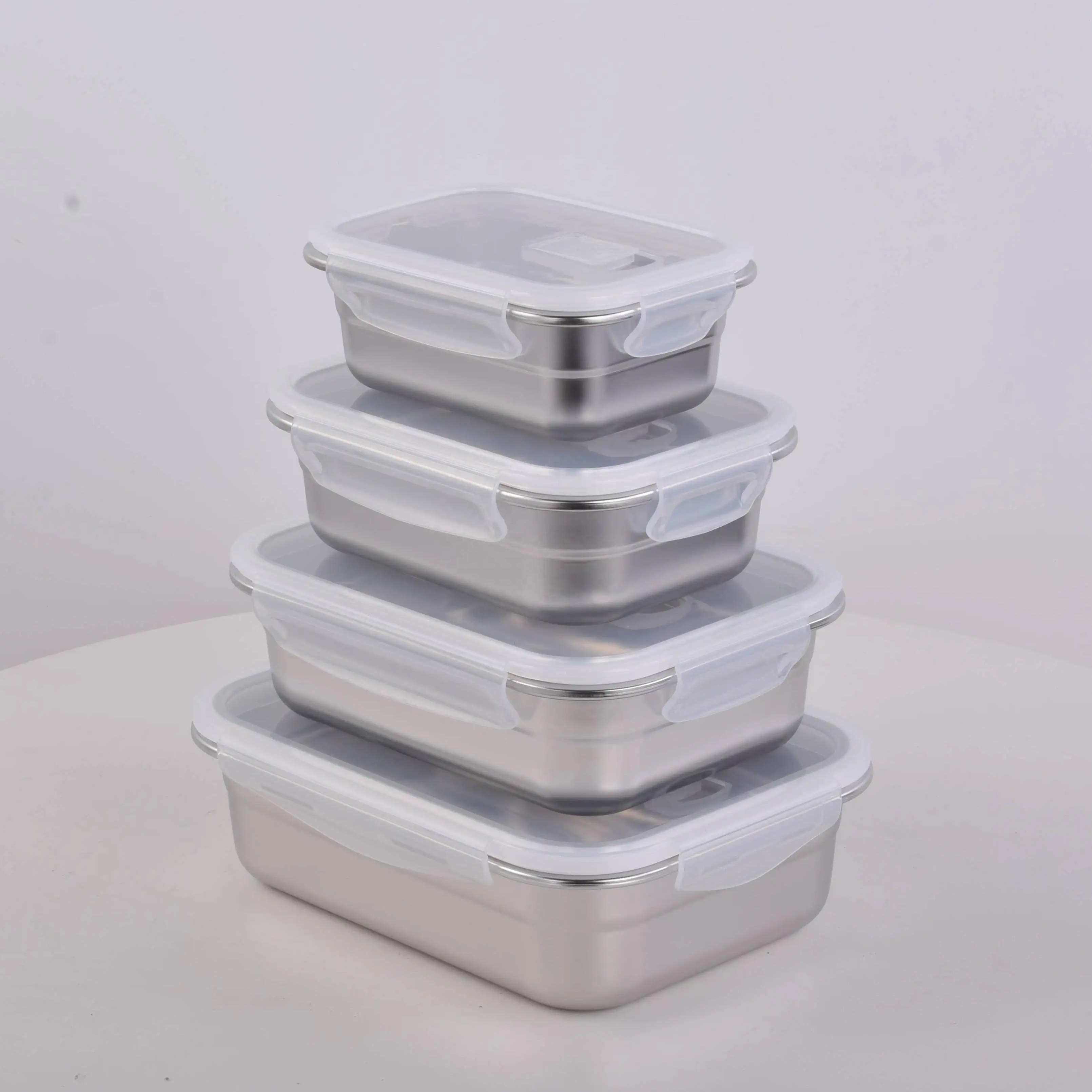 microwave safe, Stainless steel lunch box, Stainless steel food storage containers leak proof & airtight lids for Kitchen