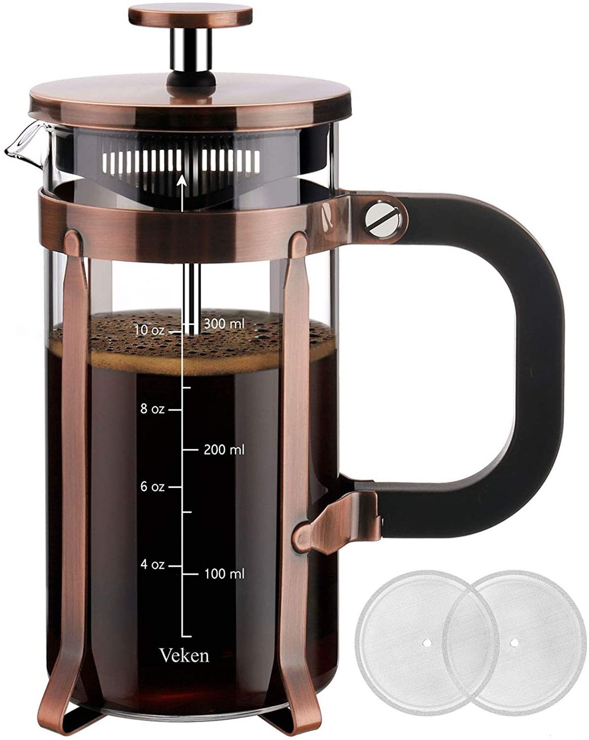 French Press Coffee Maker Stainless Steel Coffee & Tea Sets Iron Sustainable 500pcs Customized Logo Metal